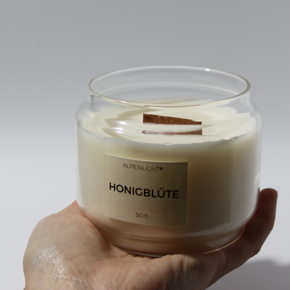 Duftkerze aus Rapswachs - Handgegossen, nachhaltig, regional