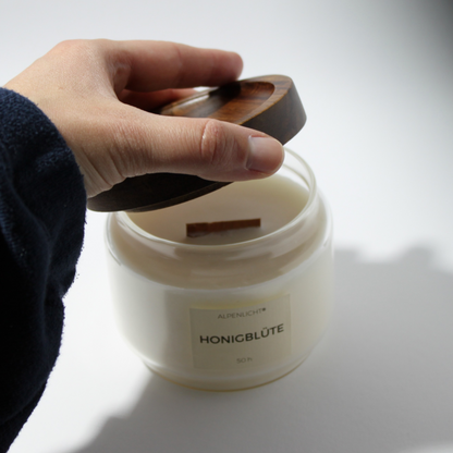 Duftkerze aus Rapswachs - Handgegossen, nachhaltig, regional